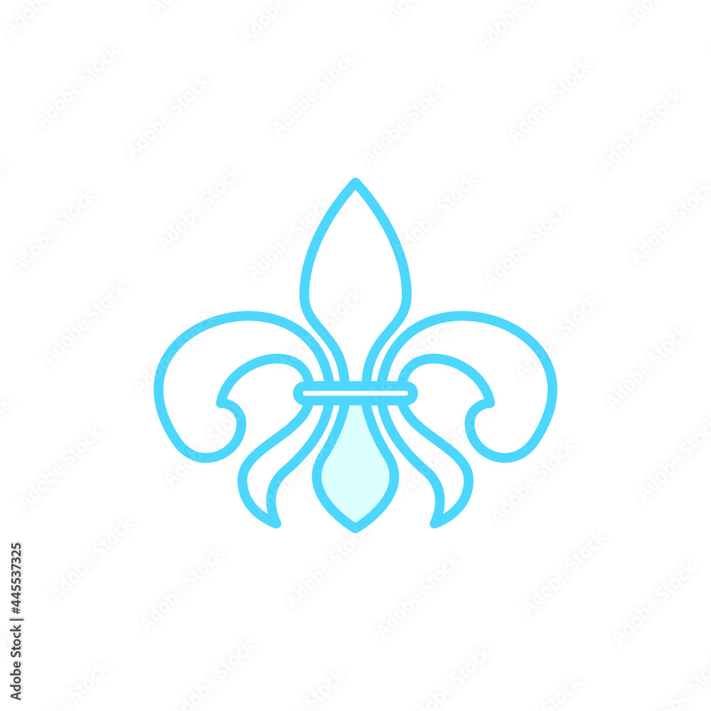 Illustration Vector Graphic of Fleur De Lis icon Illustration Vector Graphic of Fleur De Lis icon