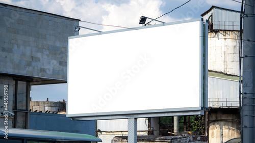 Large outdoor billboard in downtown area