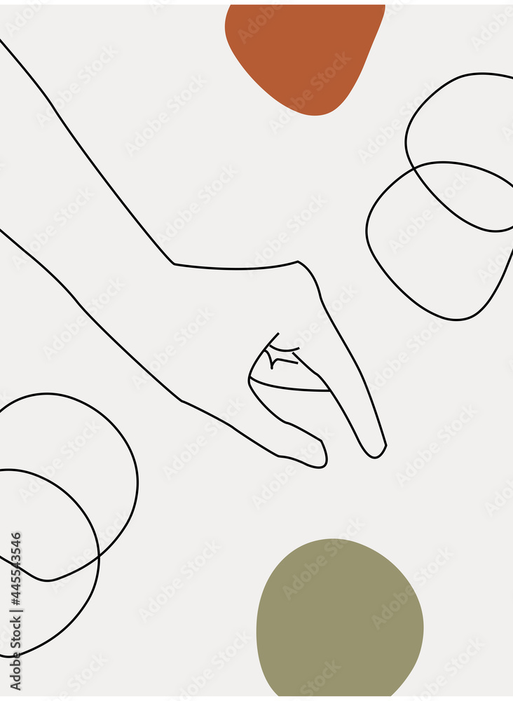 Modern abstract boho style hand gesture. Aesthetic hand-drawn modern gesture art contemporary bohemian poster cover template. Organic boho shape set Modern abstract boho style hand gesture. Aesthetic hand-drawn modern gesture art contemporary bohemian poster cover template. Organic boho shape set