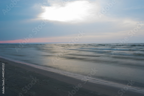 Baltic sea at sunset.