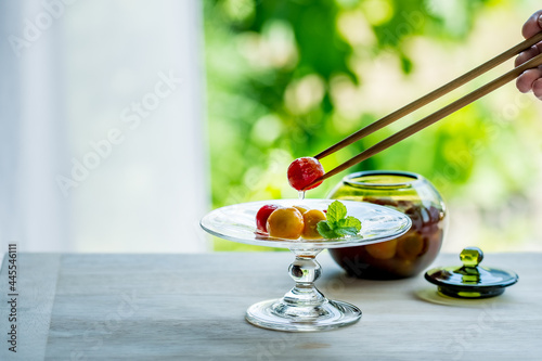 Cuadro en lienzo Cherry tomato compote.
Delicious food image.