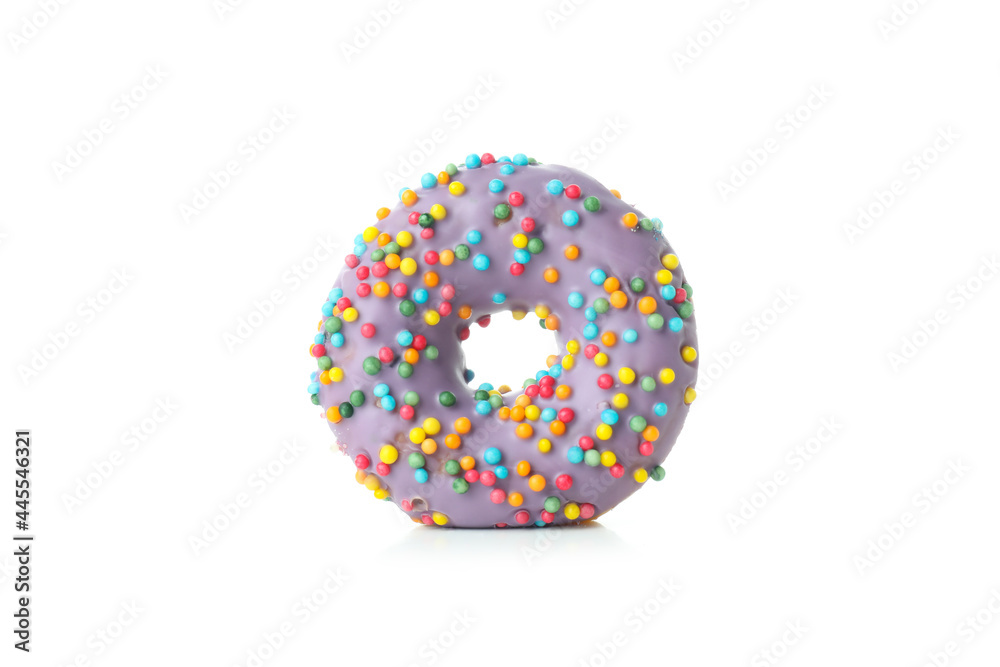 Donut with sprinkles isolated on white background Donut with sprinkles isolated on white background
