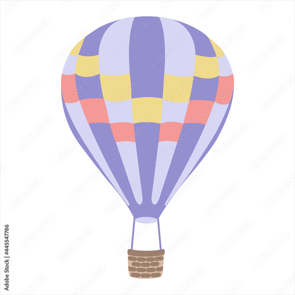 Naklejka premium purple hot air balloon