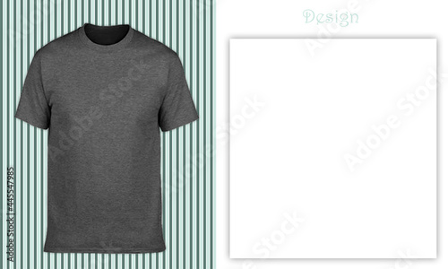 T-shirt design dark heather  r2, kaos polos misti tua