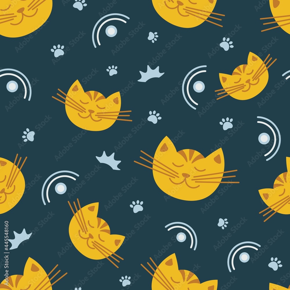pattern honey cats