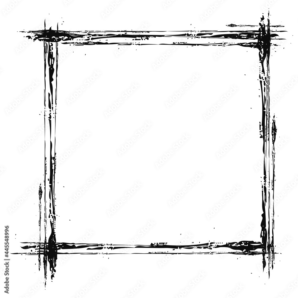 Empty frame. Squared four borders frame. Torn photo vector. Empty frame. Squared four borders frame. Torn photo vector.