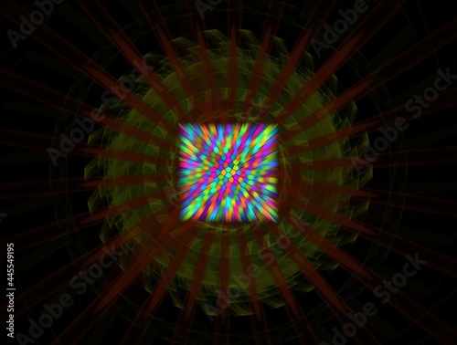 Imaginatory fractal background generated Image