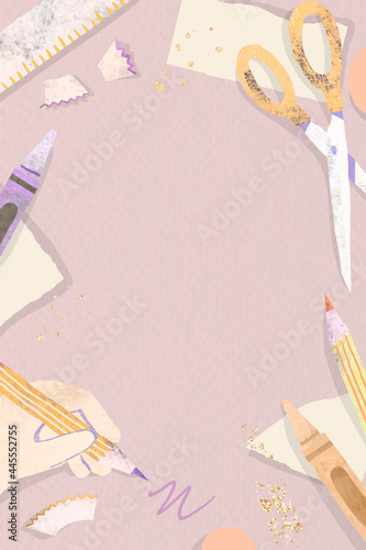 Wallpaper Mural Blank pink back to school vector Torontodigital.ca