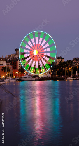 the porto antico (old harbor) and the wheel of Genova