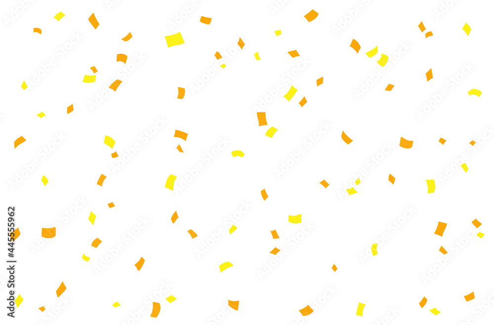 Yellow confetti illustration Yellow confetti illustration