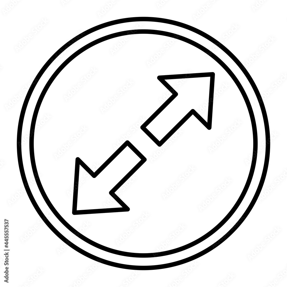 Vector Resize Outline Icon Design Vector Resize Outline Icon Design