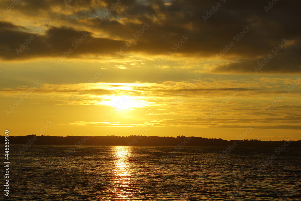 Sunset over the sea Sunset over the sea