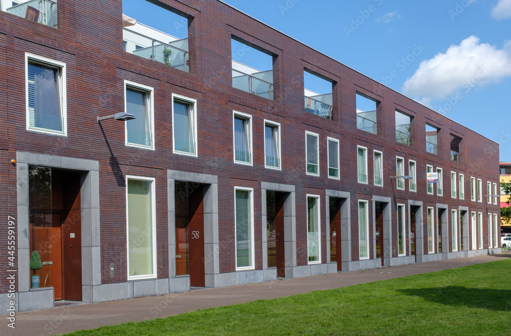 Homes at the Nonnenveld in Breda, Noord-Brabant Province, The Netherlands