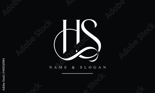 SH, HS, S, H abstract letters logo monogram photo