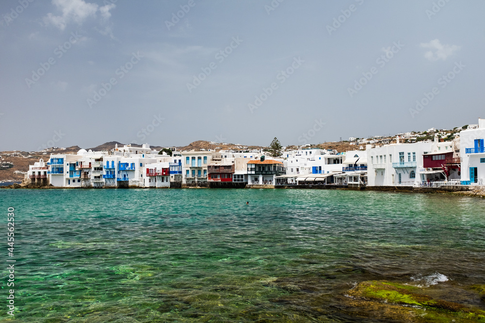 Iconic Streets and Architecture in Mykonos, Greece