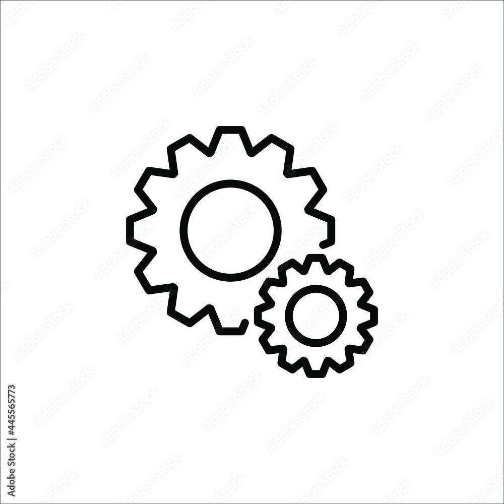 Process icon vector illustration. Process symbol in black for your web site design on white background