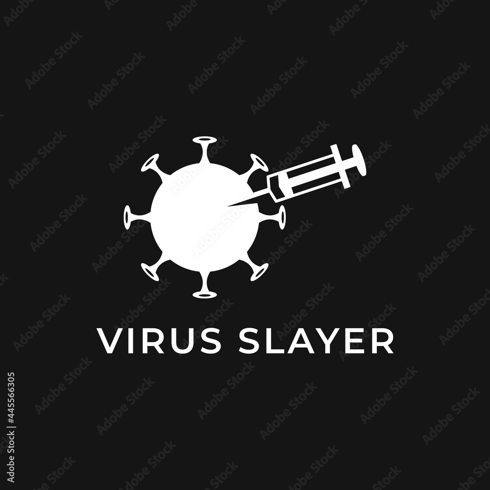 Virus sars icon in glyph style, with vacine injection, solid color vector. Virus sars icon in glyph style, with vacine injection, solid color vector.