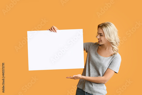 Beautiful young woman with ...