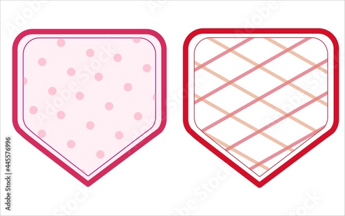 Vector set of colored labels for jam