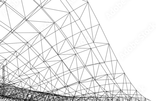 abstract geometric construction vector illustration