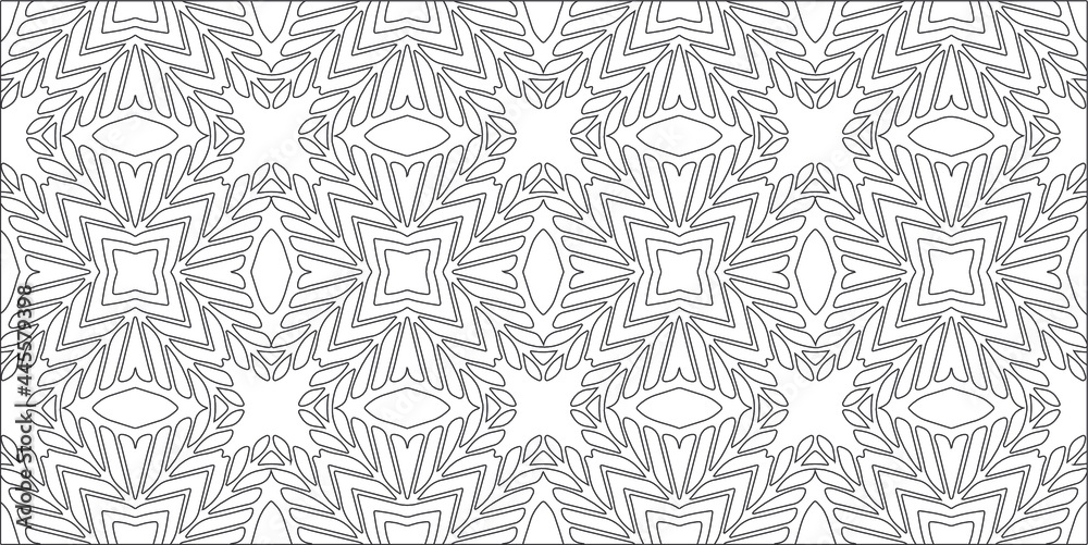 Vector geometric pattern. Repeating elements stylish background abstract ornament for wallpapers and backgrounds. Black and white pattern. Vector geometric pattern. Repeating elements stylish background abstract ornament for wallpapers and backgrounds. Black and white pattern.