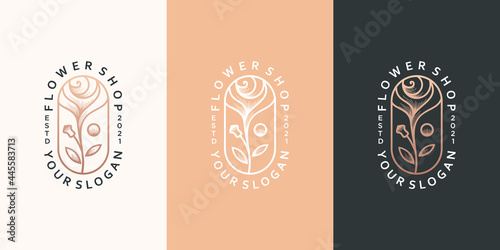 flower shop logo design