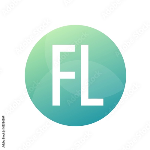 FL Letter Logo Design With Simple style © ARUM  23