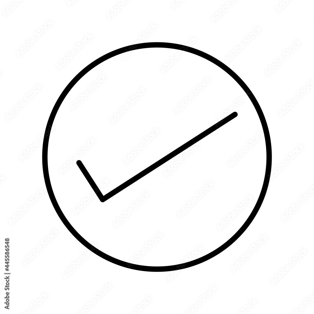 Check Linear Vector Icon Design Check Linear Vector Icon Design