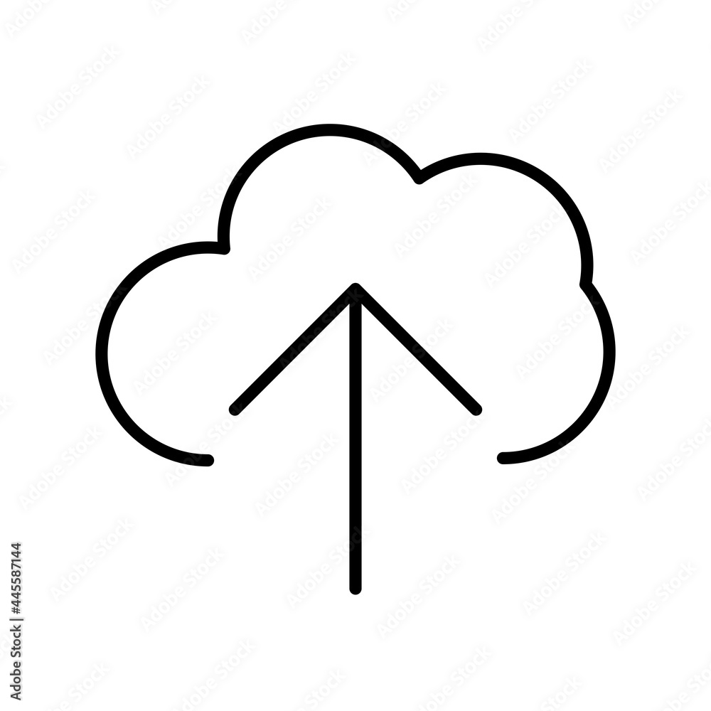 Upload Linear Vector Icon Design Upload Linear Vector Icon Design