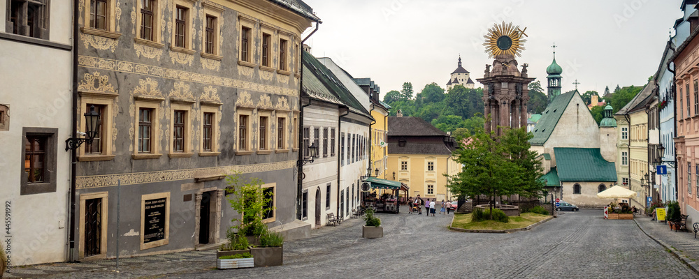Banska Stiavnica town in central Europe, Slovakia, UNESCO heritage town