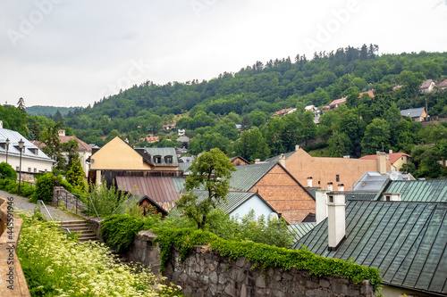 Banska Stiavnica town in central Europe, Slovakia, UNESCO heritage town