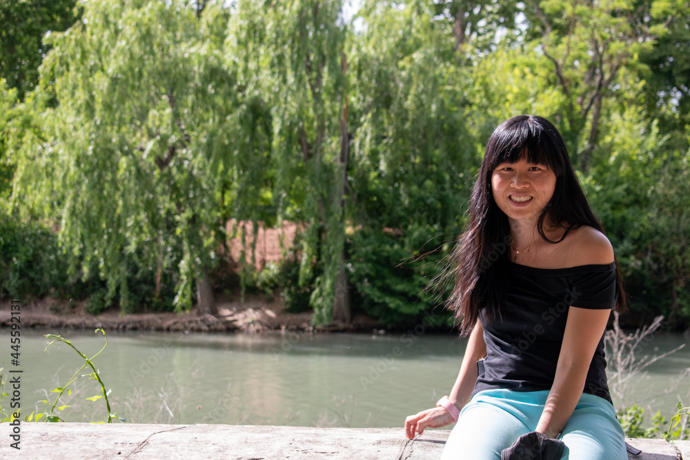 Chinese girl. Concept women portrait