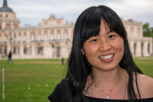Obraz na płótnie Chinese girl. Concept women portrait w salonie