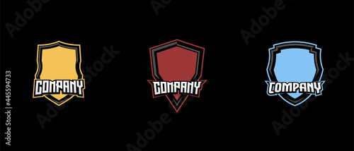 Set of emblem badge sport design template vector eps 10
