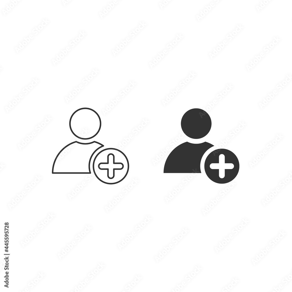 User, add friend vector icon User, add friend vector icon