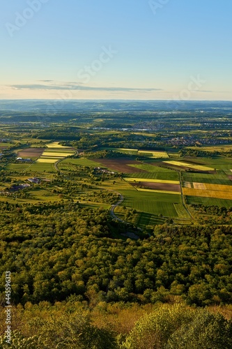 view from Breitenstein on the swabian Alb in direction of Stuttgart photo