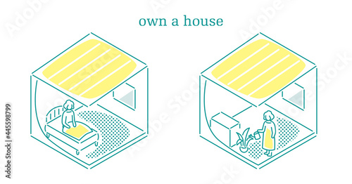 Senior woman living alone in an apartment