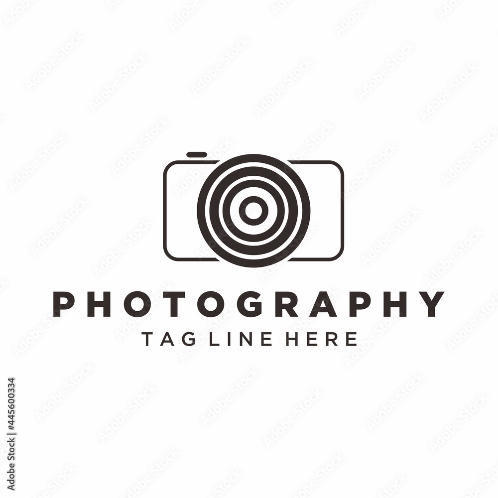 Camera photography logo icon vector