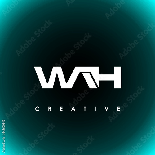 WAH Letter Initial Logo Design Template Vector Illustration