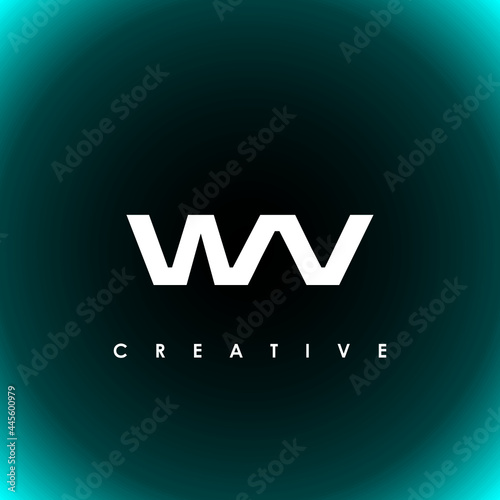 WAV Letter Initial Logo Design Template Vector Illustration
