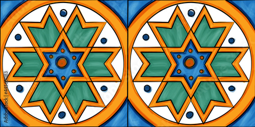 Ceramiche artistiche di Caltagirone Sicilia Italia Mattonelle Scala Matrice Scala Maria Santissima del Monte	