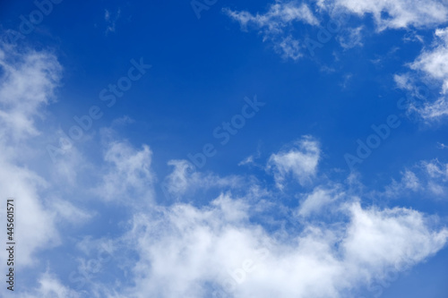 beautiful blue sky with white clouds