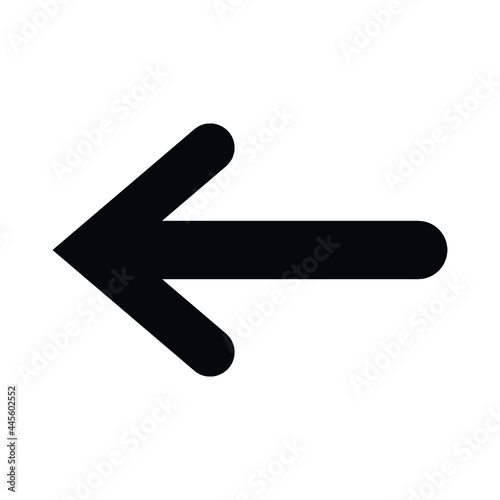 left directional icon design vector
