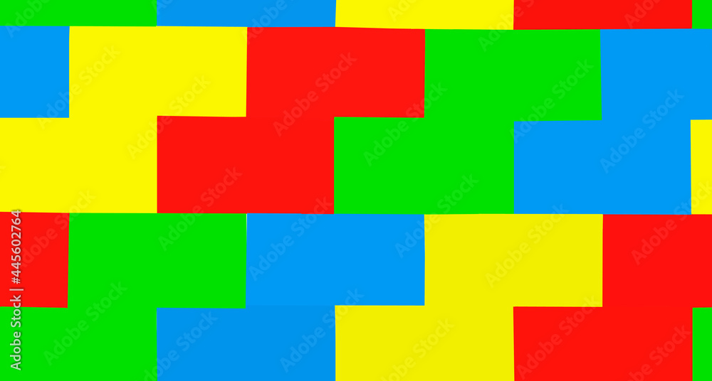 Multi colored geometric pattern
