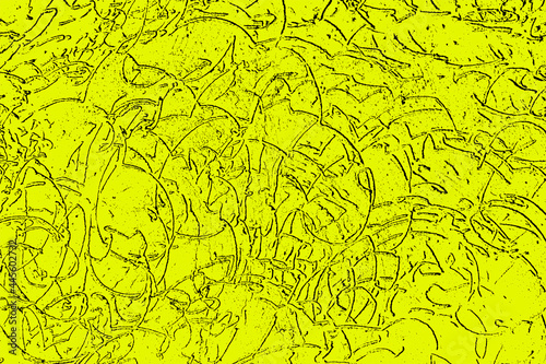 Yellow background with abstract lines