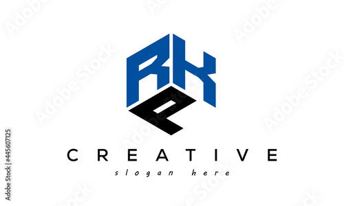 Letter RKP creative logo design vector	 photo