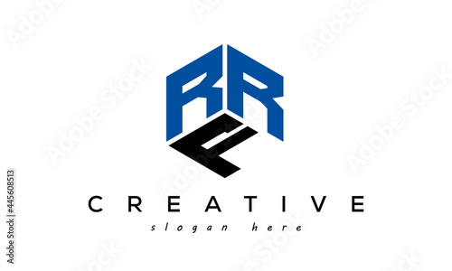 Letter RRF creative logo design vector	 photo