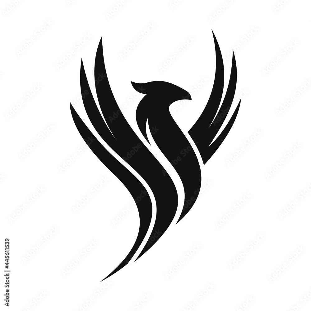 Fototapeta premium phoenix logo design vector template