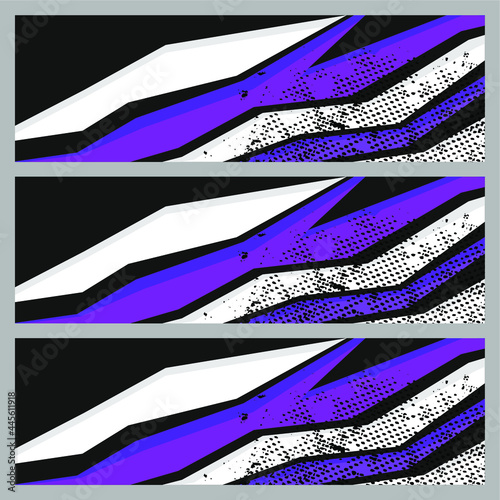 Car decal wrap design graphic abstract vector image