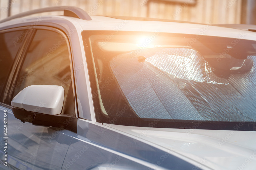 Sun Visors Prevent Sunlight Shining Into The Eyes While Driving Sun Visors  In The Area In Front Of The Car Above Stock Photo - Download Image Now -  iStock